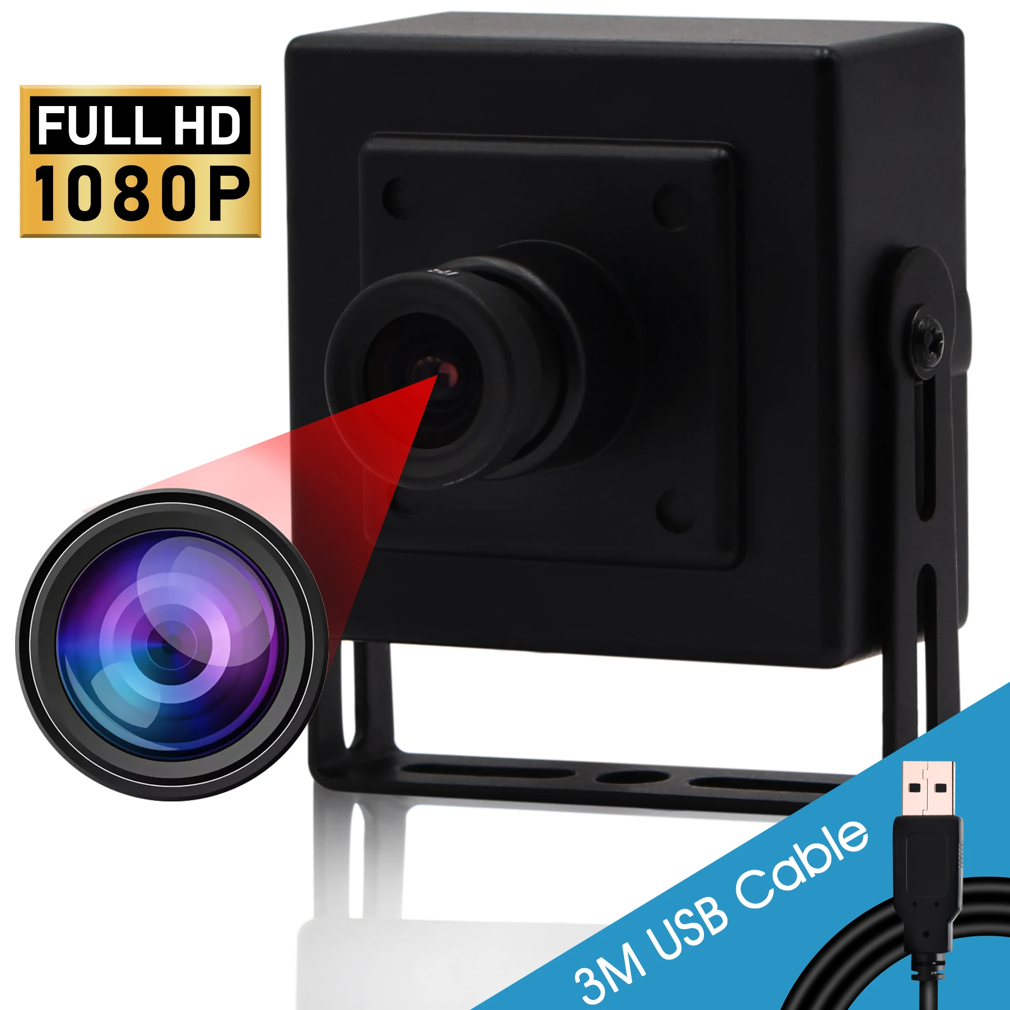 1080p FullHD веб-камера высокая скорость MJPEG 30fps/60fps/100fps CMOS OV2710 Omnivision USB камера для Windows