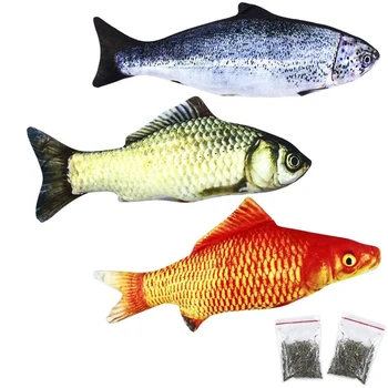 3PCS 30cm Catnip Fish Toys for Cat and 2 Packs Catnip Cat Toys with Zipper Teeth Cleaning, Interactive Plush Cat Toys 
3PCS 30cm Catnip Fish Toys for Cat and 2 Packs Catnip Cat Toys with Zipper Teeth Cleaning, Interactive Plush Cat Toys