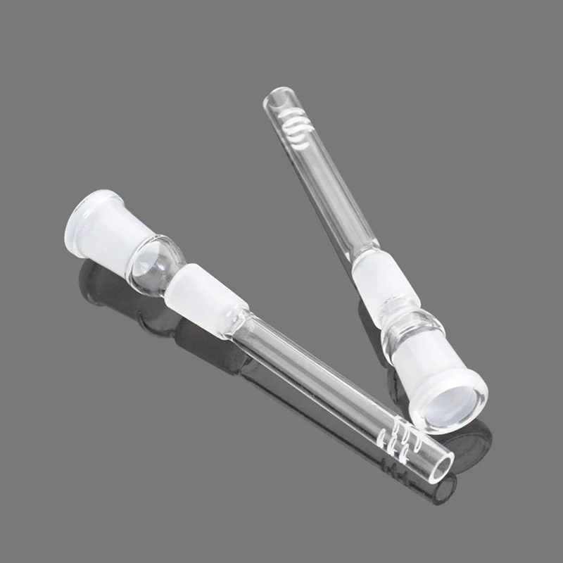 Mini Glass Downstem Diffuser 14MM to 18MM Male Female Joint Glass Down Stem Adapter for Glass Banger Smoking Water Pipes
Mini Glass Downstem Diffuser 14MM to 18MM Male Female Joint Glass Down Stem Adapter for Glass Banger Smoking Water Pipes