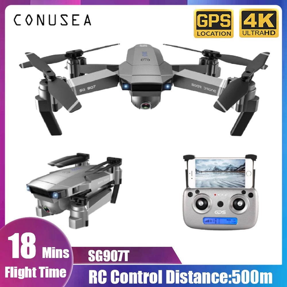 

SG907 GPS Drone 4K With Camera Professional Drones 5G WIFI FPV Quadcopter RC Helicopter Aircraft Altitude hold Dron Quadrocopter