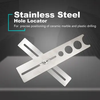 Tile Hole Puncher Locator Stainless Steel Puncher Tapper Drilling Hole Adjustable Tile Locator Position Ruler Accessories
Tile Hole Puncher Locator Stainless Steel Puncher Tapper Drilling Hole Adjustable Tile Locator Position Ruler Accessories