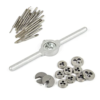 31pcs/Set M1.0-M2.5 Taps And Dies Metric High Speed Steel Wrench Screw Thead Kit
31pcs/Set M1.0-M2.5 Taps And Dies Metric High Speed Steel Wrench Screw Thead Kit
