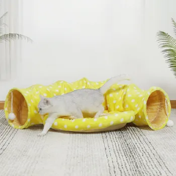 New Double Use Pet Cat Toy&Cat Bed Foldable Cat Tunnel House Cats Mat for Cat Small Dogs Pet Products Dogs Cat Nest Training Toy 
New Double Use Pet Cat Toy&Cat Bed Foldable Cat Tunnel House Cats Mat for Cat Small Dogs Pet Products Dogs Cat Nest Training Toy