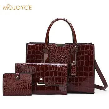 3pcs/Set Crocodile Leather Purses And Handbags Women Shoulder Bags Women Messenger Bags Purse Totes Tote Bags Sac A Main Femme
3pcs/Set Crocodile Leather Purses And Handbags Women Shoulder Bags Women Messenger Bags Purse Totes Tote Bags Sac A Main Femme