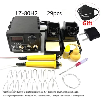 Digital Wood Cautery Tool Machine Solder 60W AC 220V Wood Burning Welders Handicraft Tools Pyrography Pen with EU Adapte Welding
Digital Wood Cautery Tool Machine Solder 60W AC 220V Wood Burning Welders Handicraft Tools Pyrography Pen with EU Adapte Welding