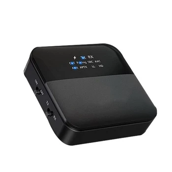 2 in 1 Bluetooth 5.0 Transmitter Receiver Adapter Wireless HD o 3.5mm AUX RCA APTX for TV Home Stereo System
2 in 1 Bluetooth 5.0 Transmitter Receiver Adapter Wireless HD o 3.5mm AUX RCA APTX for TV Home Stereo System