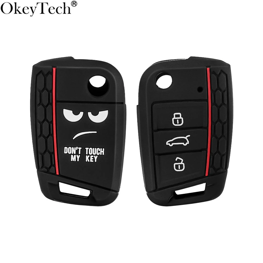 OkeyTech Soft Silicone Car Key Case Remote Fob Cover For Volkswagen Polo Bora Tiguan 3 Buttons Key Bag Cover Dont Touch My Key
OkeyTech Soft Silicone Car Key Case Remote Fob Cover For Volkswagen Polo Bora Tiguan 3 Buttons Key Bag Cover Dont Touch My Key