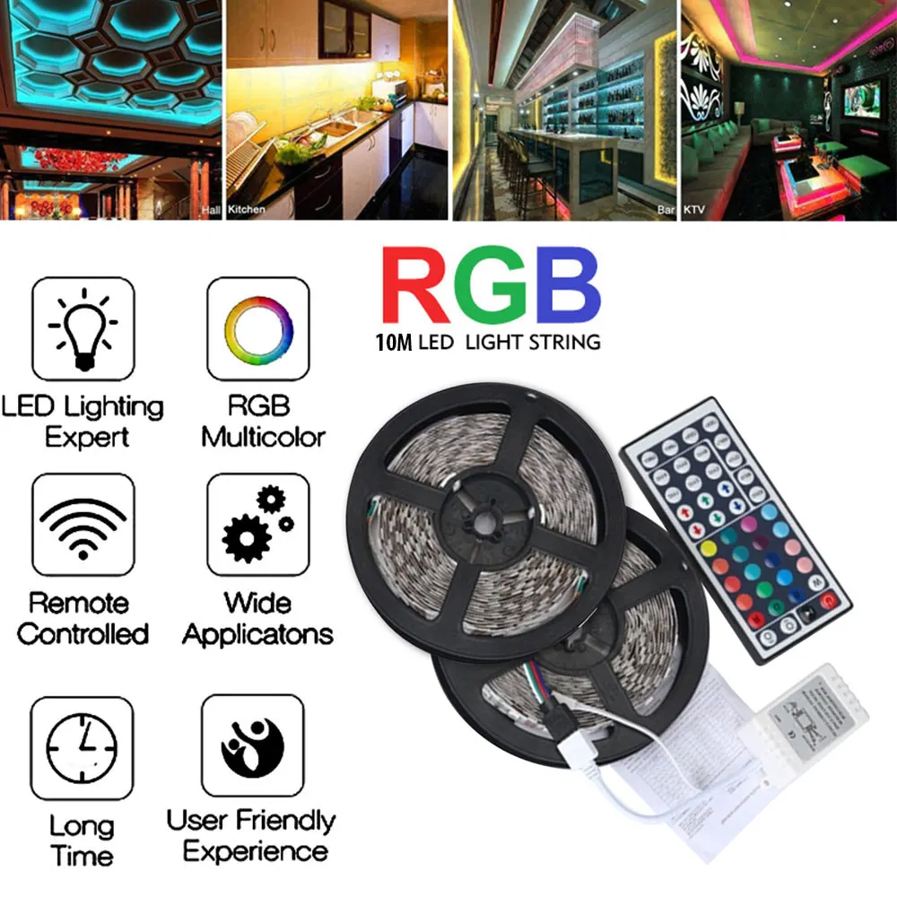 LED Strip Light 3528 SMD DC12V Flexible LED Lamp Tape Ribbon RGB 10/20M TV Desktop Screen BackLight Diode Tape dropshipping
LED Strip Light 3528 SMD DC12V Flexible LED Lamp Tape Ribbon RGB 10/20M TV Desktop Screen BackLight Diode Tape dropshipping