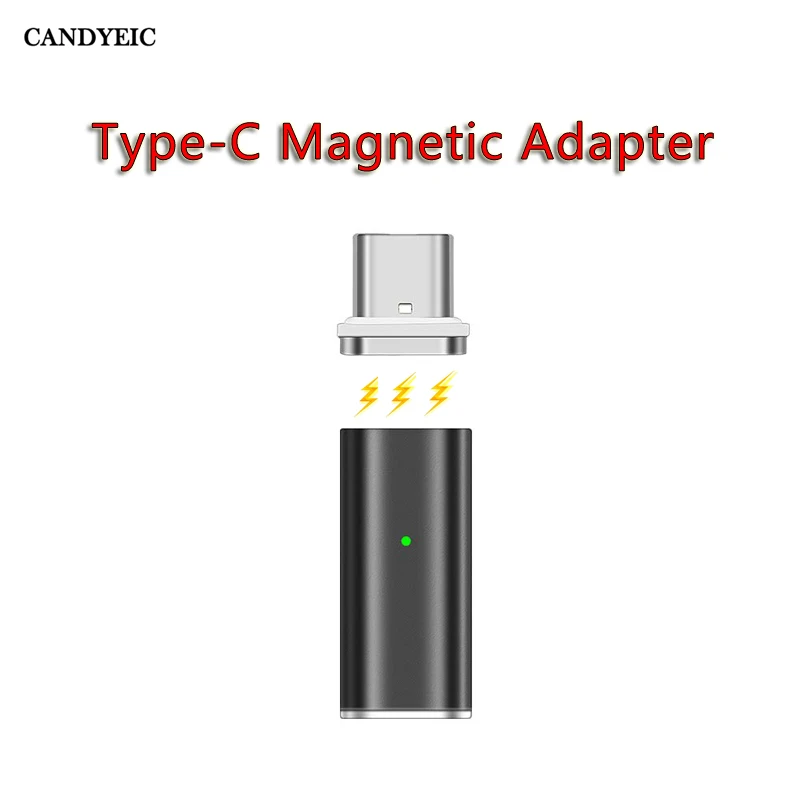 CANDYEIC TYPE-C Magnetic Adapter For Android Samsung S10 Huawei Mate 30 Charger, USB C Magnetic Charging For Xiaomi Redmi Charge
CANDYEIC TYPE-C Magnetic Adapter For Android Samsung S10 Huawei Mate 30 Charger, USB C Magnetic Charging For Xiaomi Redmi Charge