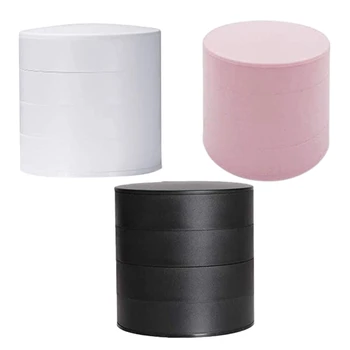 Four-Layer Jewelry Box Jewelry Storage Box 360 Degree Rotating Earrings Ring Storage Box with Mirror Makeup Box
Four-Layer Jewelry Box Jewelry Storage Box 360 Degree Rotating Earrings Ring Storage Box with Mirror Makeup Box