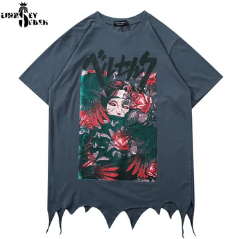Lindsey Seader Men's Tshirts 2020 Japanese Printed Short Sleeve Asymmetrical Tshirts Summer Hiphop Loose Casual Cotton Tops Tees
Lindsey Seader Men's Tshirts 2020 Japanese Printed Short Sleeve Asymmetrical Tshirts Summer Hiphop Loose Casual Cotton Tops Tees