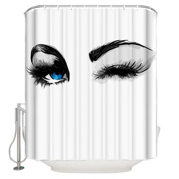 Blue Eyes Beautiful Shower Curtain Waterproof and Mildewproof Polyester Fabric Bath Curtain Design
Blue Eyes Beautiful Shower Curtain Waterproof and Mildewproof Polyester Fabric Bath Curtain Design