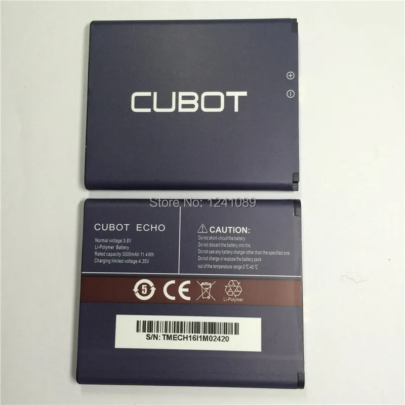 

YCOOLY100% original battery CUBOT ECHO 3000mAh CUBOT Mobile Phone Accessories Long standby time