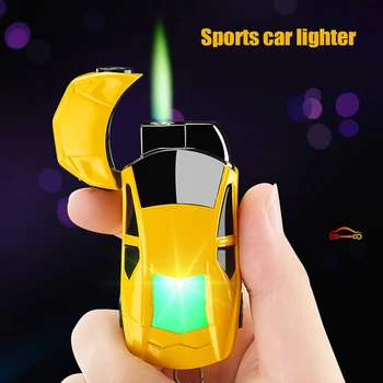 Creative LED Jet Butane Windproof Keychain Lighter Torch Turbo Lighter Car Cigarettes Cigar Green Flame Gas Inflated Lighter
Creative LED Jet Butane Windproof Keychain Lighter Torch Turbo Lighter Car Cigarettes Cigar Green Flame Gas Inflated Lighter