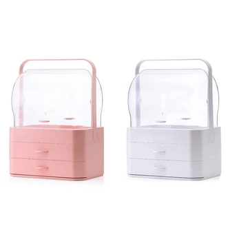 Portable Waterproof Make Up Cosmetic Box Dust Cover Box Organizer Drawers Plastic Cosmetic Storage Box Jewelry Container Indoor
Portable Waterproof Make Up Cosmetic Box Dust Cover Box Organizer Drawers Plastic Cosmetic Storage Box Jewelry Container Indoor