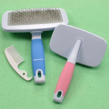 

Grooming Brush Pet Deshedding Tool Dogs Pets Slicker Brush Cat Comb Brush Glove for Removing Hair From Domestic Animals