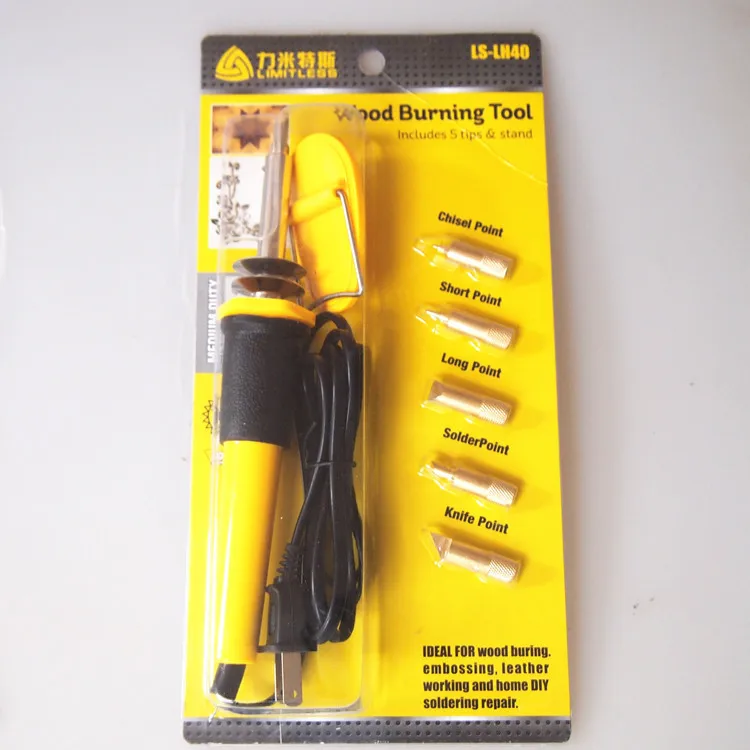 110v US Standard Board on Pyrography 7 Pieces Tool Pyrography Luo Hua Imprint Branded Word 40 W Carving Soldering Iron
110v US Standard Board on Pyrography 7 Pieces Tool Pyrography Luo Hua Imprint Branded Word 40 W Carving Soldering Iron