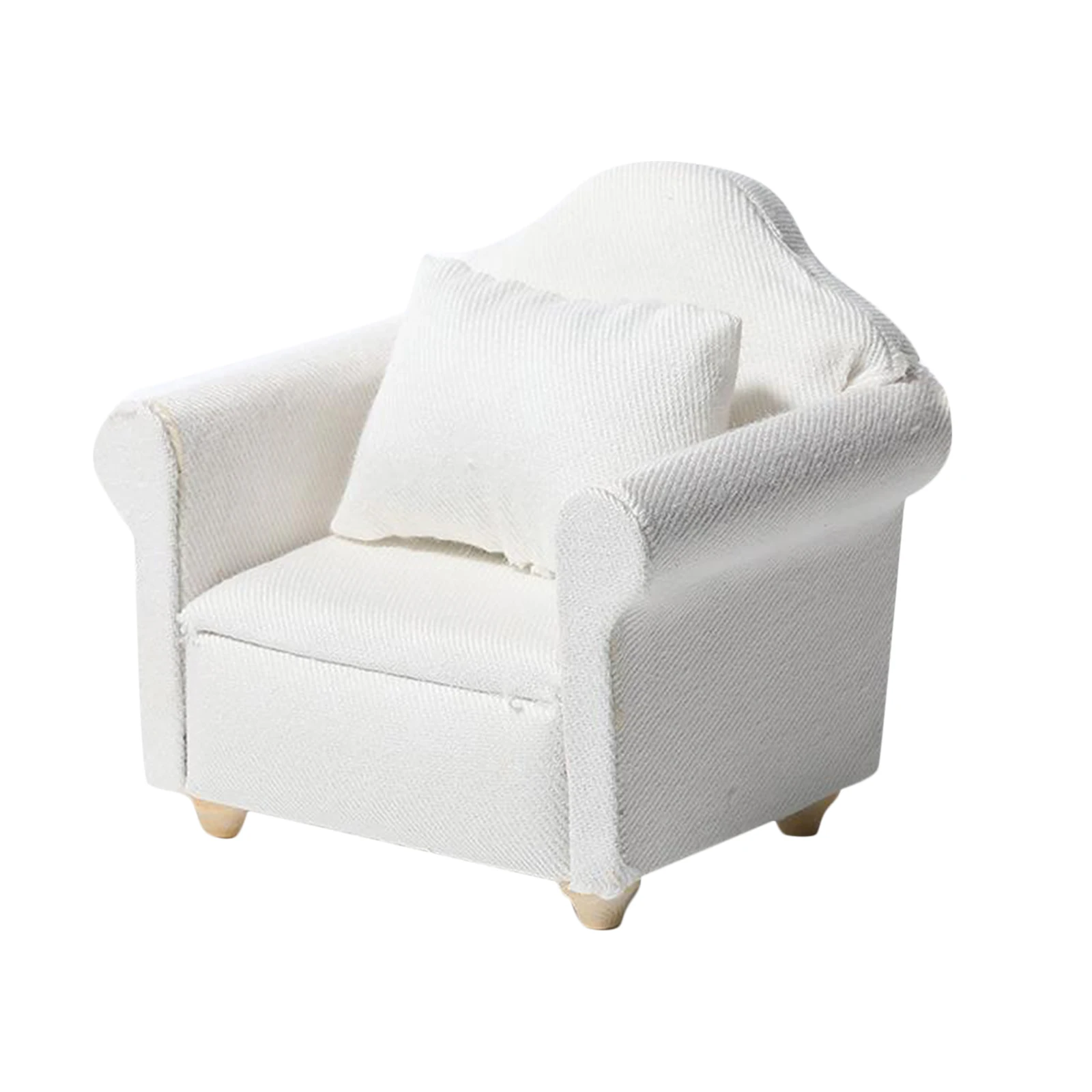1/12 Scale Dollhouse Mini Sofa Armchair Living Room Furniture Kids Toys Birthday Gifts 1/12 Scale Dollhouse Mini Sofa Armchair Living Room Furniture Kids Toys Birthday Gifts