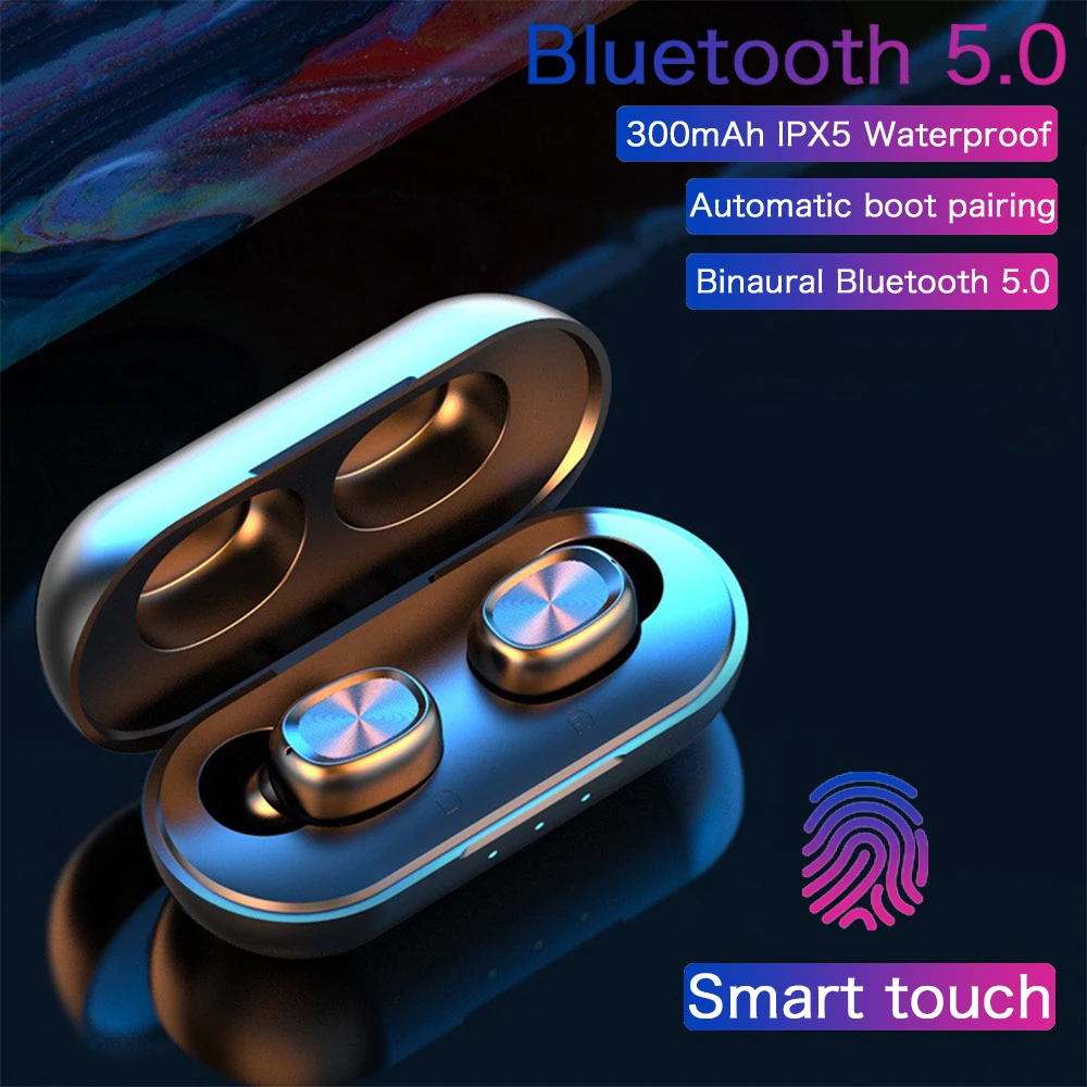 NEW B5 TWS Bluetooth 5.0 Headphone Wireless Touch Control Earphone Waterproof 9D Stereo Music Earbuds Handsfree Headset With Mic
NEW B5 TWS Bluetooth 5.0 Headphone Wireless Touch Control Earphone Waterproof 9D Stereo Music Earbuds Handsfree Headset With Mic