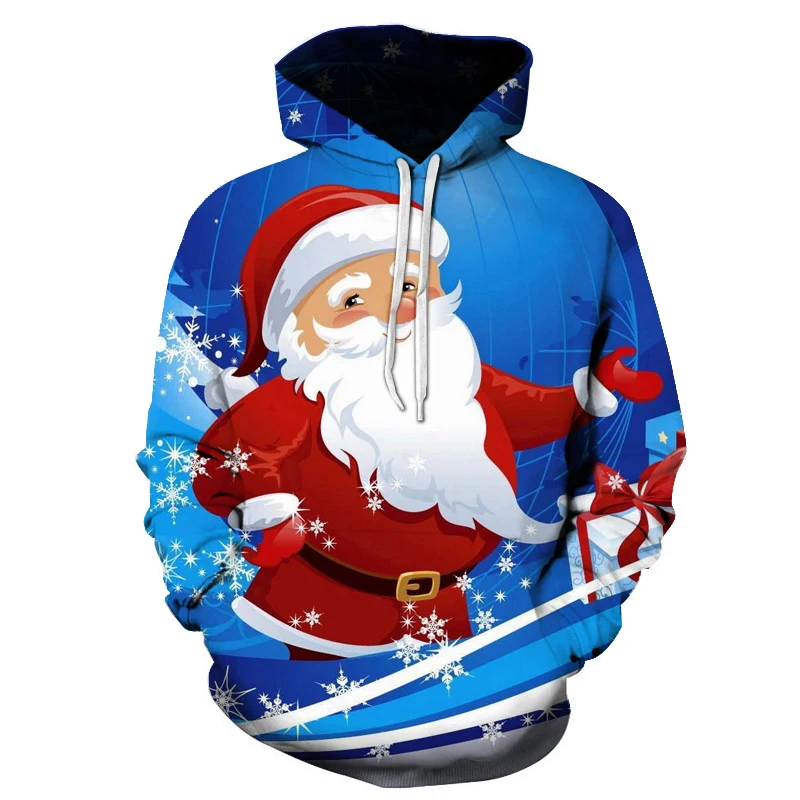 Santa Claus Men's 3D Printing Hooded Sweatshirt Men's Christmas Fashion Hoodie Fall Winter Fashion Hooded Pullover
Santa Claus Men's 3D Printing Hooded Sweatshirt Men's Christmas Fashion Hoodie Fall Winter Fashion Hooded Pullover