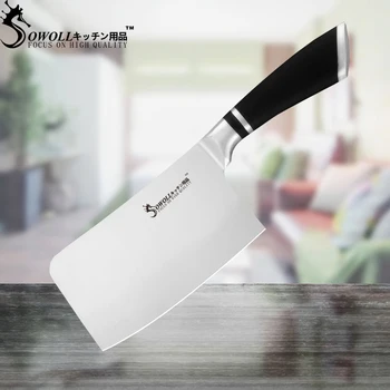 Stainless Steel 6 inch SOWOLL Kitchen Knives Chopping knife Chef Meat Cleaver Slicing Knives Cooking Tool
Stainless Steel 6 inch SOWOLL Kitchen Knives Chopping knife Chef Meat Cleaver Slicing Knives Cooking Tool