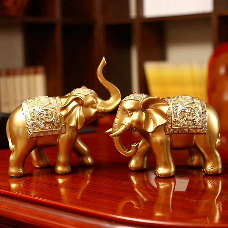 European-style Furnishing Creative Resin Crafts Two Elephant Model Design Living Room Home Decortaion Gift 23x23cm
European-style Furnishing Creative Resin Crafts Two Elephant Model Design Living Room Home Decortaion Gift 23x23cm