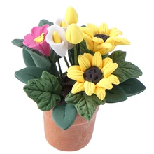 1:12 Doll House Miniature Flowers Fairy Garden Ornament Mini Potted Plant Flowers Pot DollHouse Decor Bonsai Model Kids Play Toy
1:12 Doll House Miniature Flowers Fairy Garden Ornament Mini Potted Plant Flowers Pot DollHouse Decor Bonsai Model Kids Play Toy