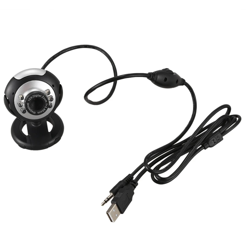 USB 6 светодиодная камера ночного видения веб-камера для пк с микрофоном MSN ICQ AIM
