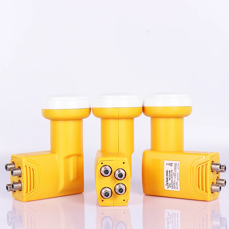 Starcom Универсальный LNB с низким уровнем шума 0.1dB Ku Band Quad для DVB S/S2 блюдо ТВ Поддержка