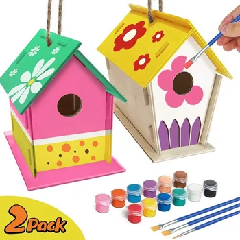 Doodle Bird House Kit Painting Puzzle Bird House Crafts Children Wooden Toys DIY Bird House Bird Cage Graffiti Set
Doodle Bird House Kit Painting Puzzle Bird House Crafts Children Wooden Toys DIY Bird House Bird Cage Graffiti Set