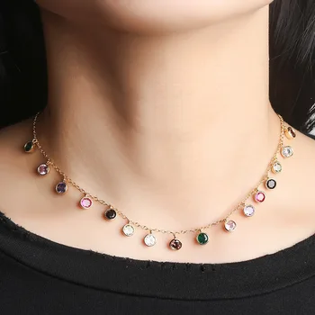 SINZRY new cubic zirconia multi color tassel chokers pendant necklaces elegant trendy jewelry accessory
SINZRY new cubic zirconia multi color tassel chokers pendant necklaces elegant trendy jewelry accessory