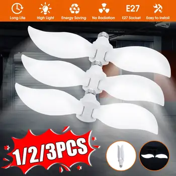 30W E27 Deformable LED Garage Light Fan 1200LM 85-265V Warehouse Workshop Household Ceiling Lights Industrial Lighting Bulb
30W E27 Deformable LED Garage Light Fan 1200LM 85-265V Warehouse Workshop Household Ceiling Lights Industrial Lighting Bulb