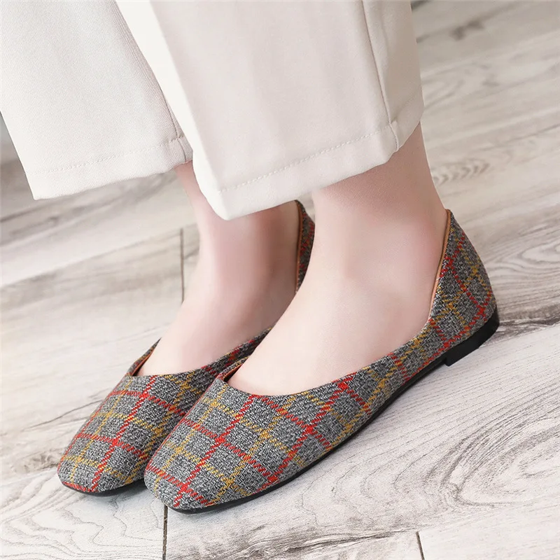 2019 Spring New Style Western Style New Style WOMEN'S Shoes Simple Versatile Plaid Square Head Flat Heel Shoes Women's
2019 Spring New Style Western Style New Style WOMEN'S Shoes Simple Versatile Plaid Square Head Flat Heel Shoes Women's