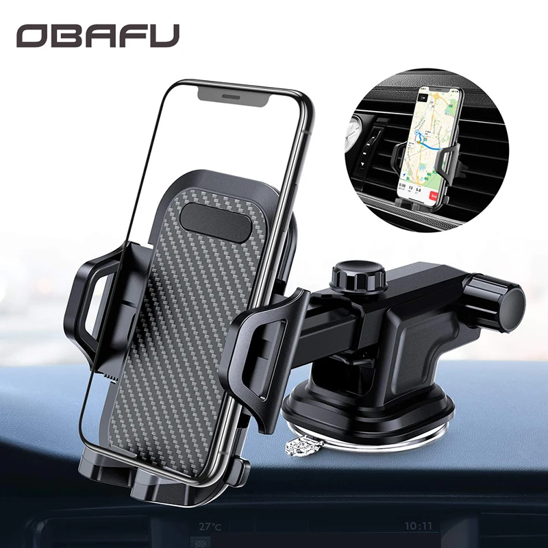 OBAFU Car Phone Mount Dashboard Windshield Air Vent Cell Phone Holder for Car with Vent Clip For Phone In The Car Suction Cup
OBAFU Car Phone Mount Dashboard Windshield Air Vent Cell Phone Holder for Car with Vent Clip For Phone In The Car Suction Cup
