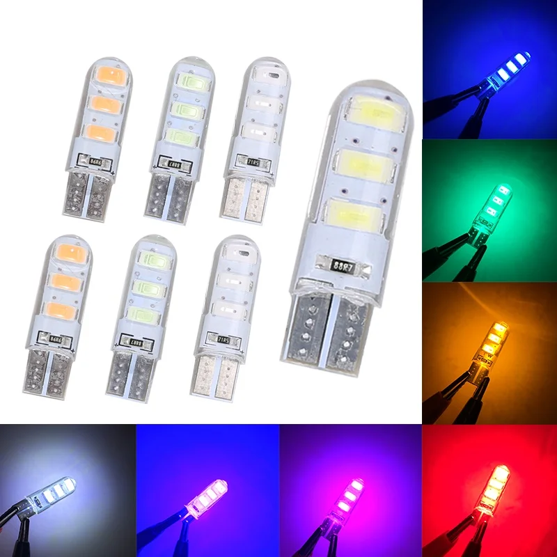 100Pcs Wholesale T10 Silicone Case 6 SMD 5630 LED Car Dome Light W5W 194 6LED 6SMD 5730 LED Wedge Lamp Parking Bulb 12V 100X
100Pcs Wholesale T10 Silicone Case 6 SMD 5630 LED Car Dome Light W5W 194 6LED 6SMD 5730 LED Wedge Lamp Parking Bulb 12V 100X