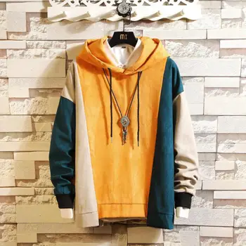 Autumn Large Size New Solid Color Hoodie Men Fashion Casual Brand Trend Contrast Color Stitching Long Sleeve Mens Hoodies
Autumn Large Size New Solid Color Hoodie Men Fashion Casual Brand Trend Contrast Color Stitching Long Sleeve Mens Hoodies