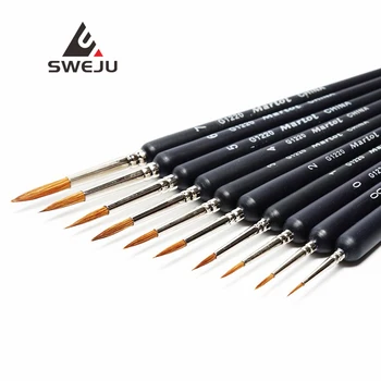 Line Drawing Pen 10 Pack Fine Detail Paint Brushe Miniature Brush For Fine Detailing Art Painting Acrylics Oil Models Watercolor 
Line Drawing Pen 10 Pack Fine Detail Paint Brushe Miniature Brush For Fine Detailing Art Painting Acrylics Oil Models Watercolor