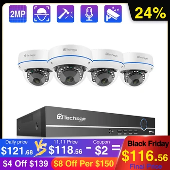 Techage 4CH 1080P Security POE NVR Camera System 2MP Audio Sound IP Camera Outdoor IR Night Vision Surveillance Kit CCTV Video
Techage 4CH 1080P Security POE NVR Camera System 2MP Audio Sound IP Camera Outdoor IR Night Vision Surveillance Kit CCTV Video