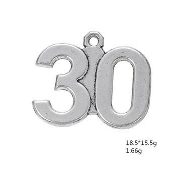 Antique Silver Number 30 Pendant Arabic Numerals Figures Charms For Handmade Women Jewelry Necklace Making DIY Accessories 50PCS
Antique Silver Number 30 Pendant Arabic Numerals Figures Charms For Handmade Women Jewelry Necklace Making DIY Accessories 50PCS