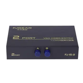 2 Port VGA Video Switch Box 1 Input to 2 Output/2 Input to 1 Output VGA Splitter Video Converter Adapter Box 1600x1280 150hz
2 Port VGA Video Switch Box 1 Input to 2 Output/2 Input to 1 Output VGA Splitter Video Converter Adapter Box 1600x1280 150hz