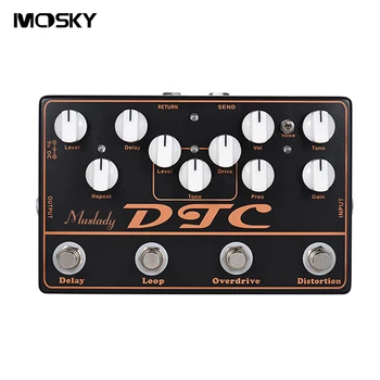 MOSKY DTC 4-in-1 Electric Guitar Effects Pedal Distortion + Overdrive + Loop + Delay True Bypass Guitar Parts & Accessories
MOSKY DTC 4-in-1 Electric Guitar Effects Pedal Distortion + Overdrive + Loop + Delay True Bypass Guitar Parts & Accessories