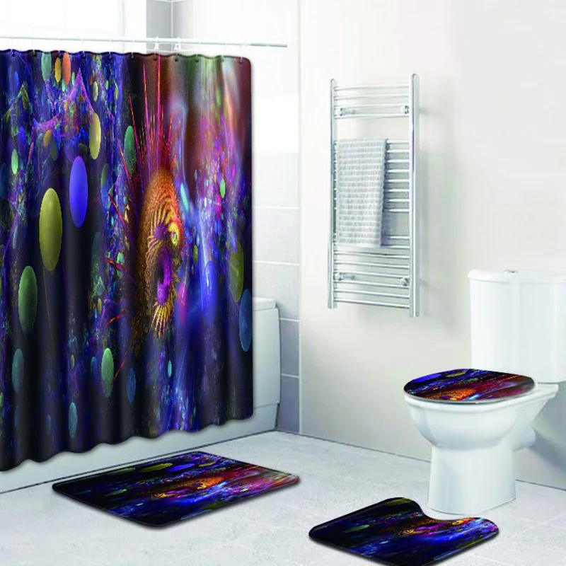 4pcs/set Creative Print Waterproof Bath Mat Set Shower Curtain Pedestal Toilet Seat Mat Lid Bath Mat Anti Slip Bath Cover Carpet
4pcs/set Creative Print Waterproof Bath Mat Set Shower Curtain Pedestal Toilet Seat Mat Lid Bath Mat Anti Slip Bath Cover Carpet