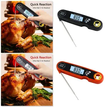 Foldable Waterproof Food Thermometer Kitchen Barbecue Probe Thermometer Temperature Digital Quick Electronic Measurement Di F1L5
Foldable Waterproof Food Thermometer Kitchen Barbecue Probe Thermometer Temperature Digital Quick Electronic Measurement Di F1L5