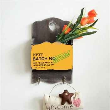 Vintage-style Key Rack Multipurpose Wall mounted Organizer Holder Wooden Mount Letter Hooks Home Decoration Hook Mail Hanger
Vintage-style Key Rack Multipurpose Wall mounted Organizer Holder Wooden Mount Letter Hooks Home Decoration Hook Mail Hanger