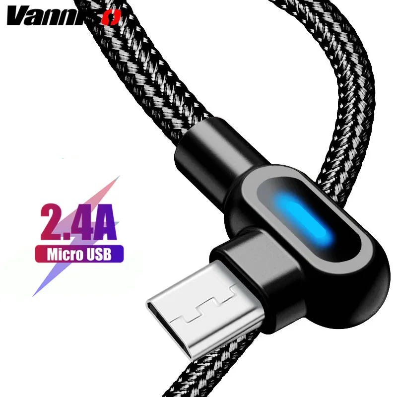 2.4A Micro USB Cable 90 degree Fast charger Microusb data line for Huawei Samsung S7 Xiaomi Android Mobile Phone Charging Cord
2.4A Micro USB Cable 90 degree Fast charger Microusb data line for Huawei Samsung S7 Xiaomi Android Mobile Phone Charging Cord