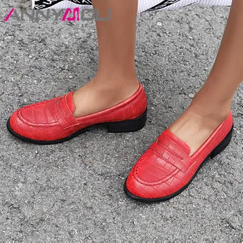 ANNYMOLI Women Flats Loafers Shoes Spring Casual Shallow Shoes Slip On Round Toe Female Flats Footwear Red Yellow Big Size 33-43
ANNYMOLI Women Flats Loafers Shoes Spring Casual Shallow Shoes Slip On Round Toe Female Flats Footwear Red Yellow Big Size 33-43