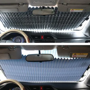 Car Windshield Curtain Retractable Foldable Car Sunshade Cover Reflective Film Auto Window Curtains Anti-UV Car Sun Shade Block
Car Windshield Curtain Retractable Foldable Car Sunshade Cover Reflective Film Auto Window Curtains Anti-UV Car Sun Shade Block