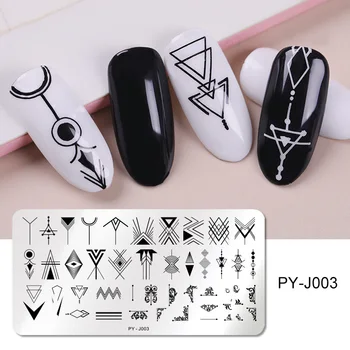 PICT YOU Nail Stamping Plates Geometric Striped Line Rectangle Stainless Steel Nail Image Plate Print Stencil Nail Art Tools
PICT YOU Nail Stamping Plates Geometric Striped Line Rectangle Stainless Steel Nail Image Plate Print Stencil Nail Art Tools
