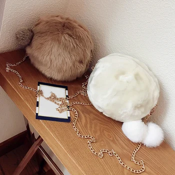 Female Fashion Solid Color Round Messenger Bag Women Plush Phone Purse Small Shoulder Handbag Ladies Casual Chain Crossbody Bags
Female Fashion Solid Color Round Messenger Bag Women Plush Phone Purse Small Shoulder Handbag Ladies Casual Chain Crossbody Bags
