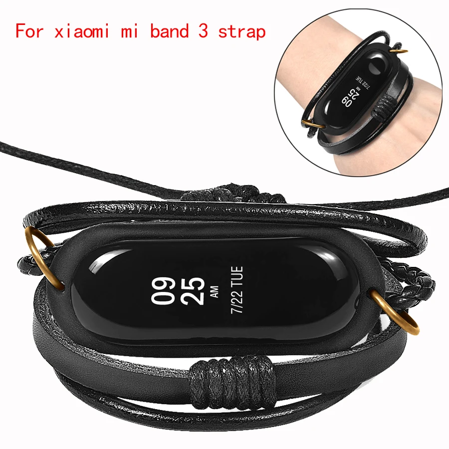 For Xiao mi Band 3 Bracelet Leather Watchband Braided Replacement Vintage Watch Strap for Xiaomi mi 3 4 Smart Accessories
For Xiao mi Band 3 Bracelet Leather Watchband Braided Replacement Vintage Watch Strap for Xiaomi mi 3 4 Smart Accessories
